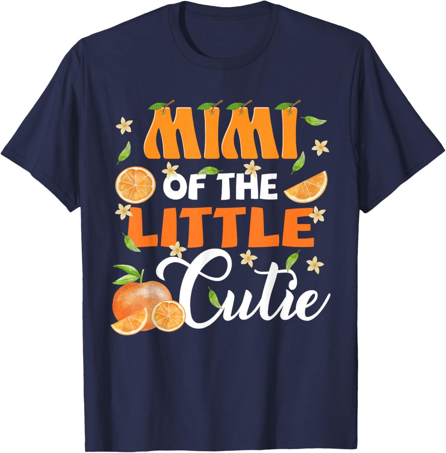 Mimi of The Little Cutie Orange Clementine Bday Party T-Shirt - T-Shirt | Navy