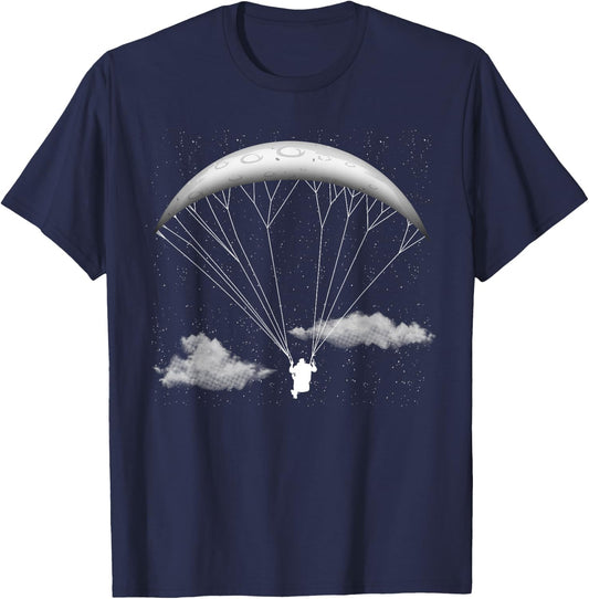 Funny Paragliding Design Women Skydiving Paraglider T-Shirt - T-Shirt | Navy