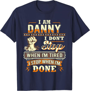 I am Danny Shirt Personalized Danny First Name T-Shirt - T-Shirt | Navy