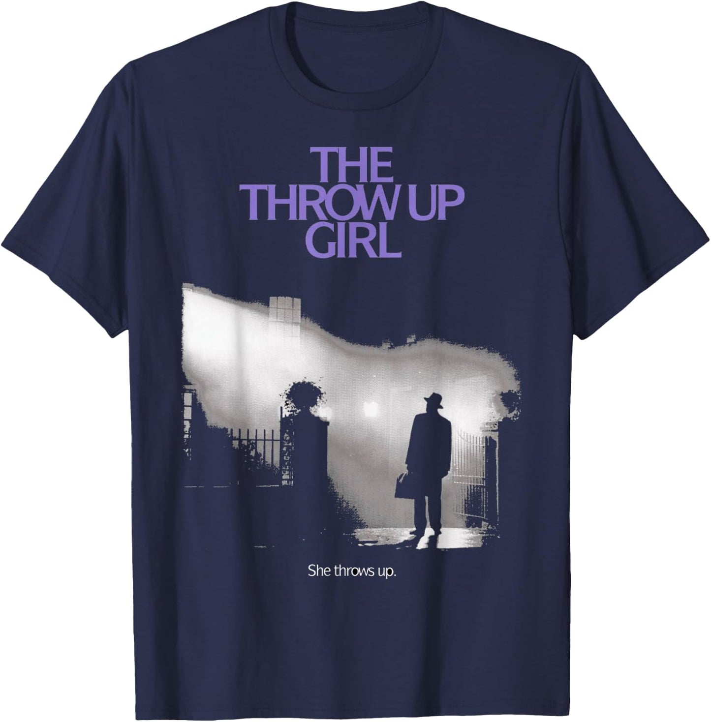 The Throw Up Girl T-Shirt - T-Shirt | Navy
