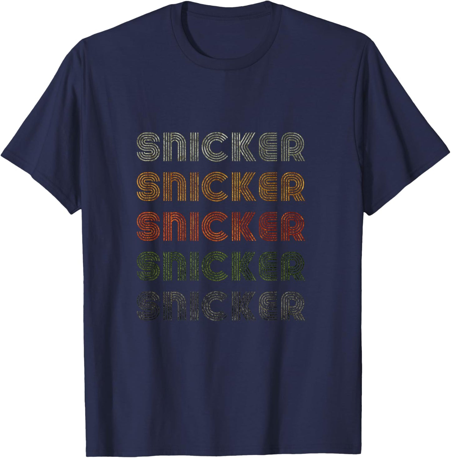 Love Heart Snicker Grunge Vintage Style Black Snicker T-Shirt - T-Shirt | Navy