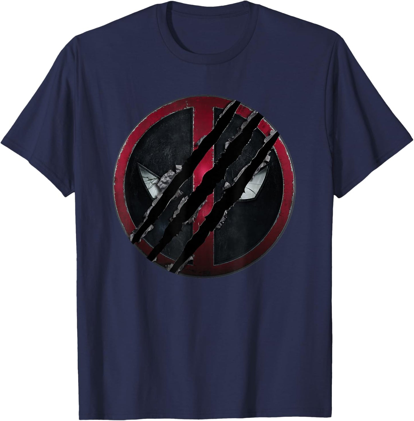 Marvel Studios Deadpool & Wolverine Claws Slashed Icon T-Shirt - T-Shirt | Navy