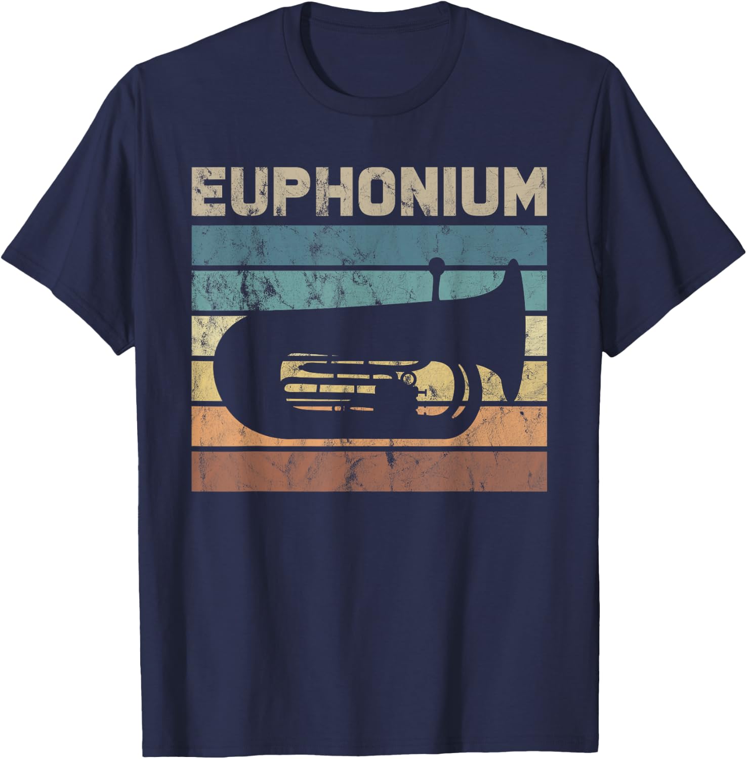Euphonium Music Musician Baritone T-Shirt - T-Shirt | Navy