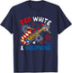 Red White And Saxophone 4th Of July US Flag Instrumentalist T-Shirt - T-Shirt | Navy