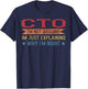 Funny CTO Gift Ideas Funny Profession Quote CTO - -Adults, Black, Small, Short Sleeve T-Shirt - T-Shirt | Navy