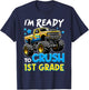 I'm Ready To Crush 1st Grade First Day Of School Boys T-Shirt - T-Shirt | Navy