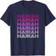 Retro Style Mariah Pink Ombre T-Shirt - T-Shirt | Navy