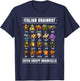 Surreal Italian Brainrot Shirt Funny Alpha Italian Brainrot T-Shirt - T-Shirt | Navy