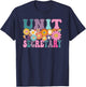 Unit Secretary Week Groovy Leopard Appreciation Day Women T-Shirt - T-Shirt | Navy