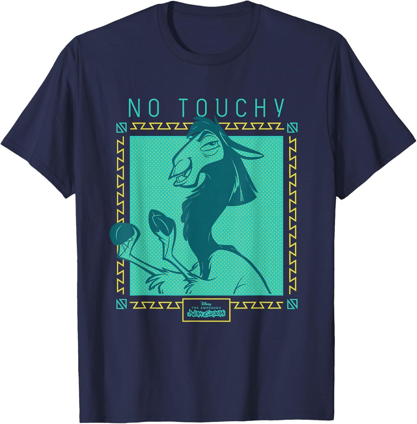 Disney The Emperor's New Groove Llama No Touchy T-Shirt - T-Shirt | Navy
