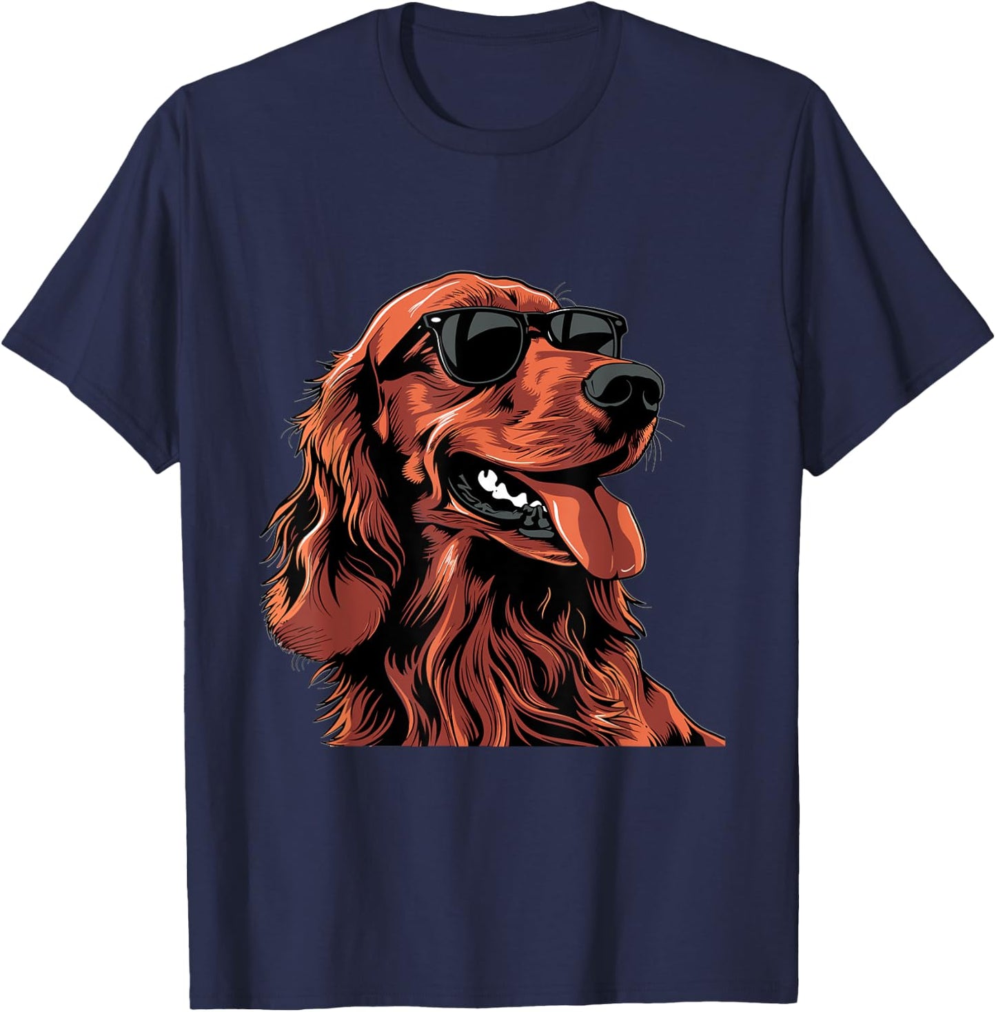 Irish Setter Dog Breed Graphic Men Women Kids T-Shirt - T-Shirt | Navy