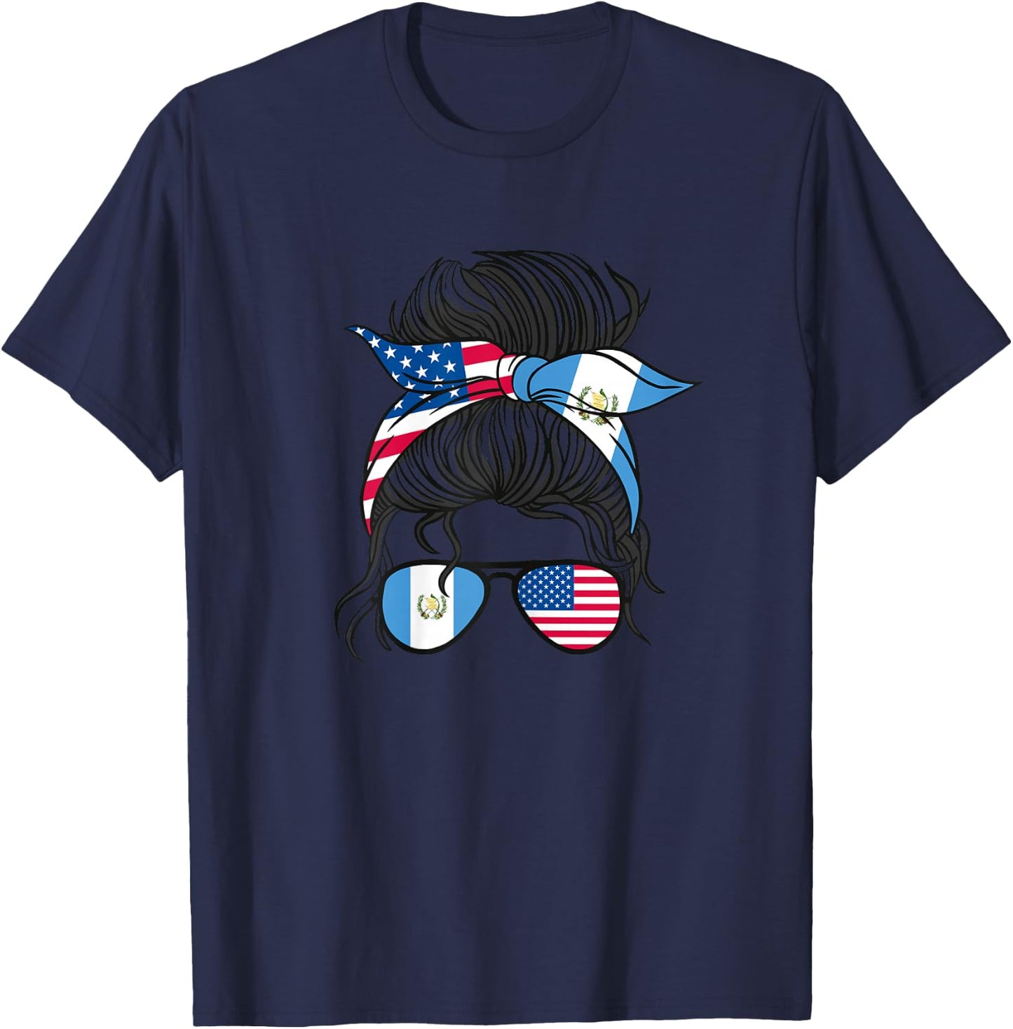 American guatemalan Girl T-Shirt - T-Shirt | Navy