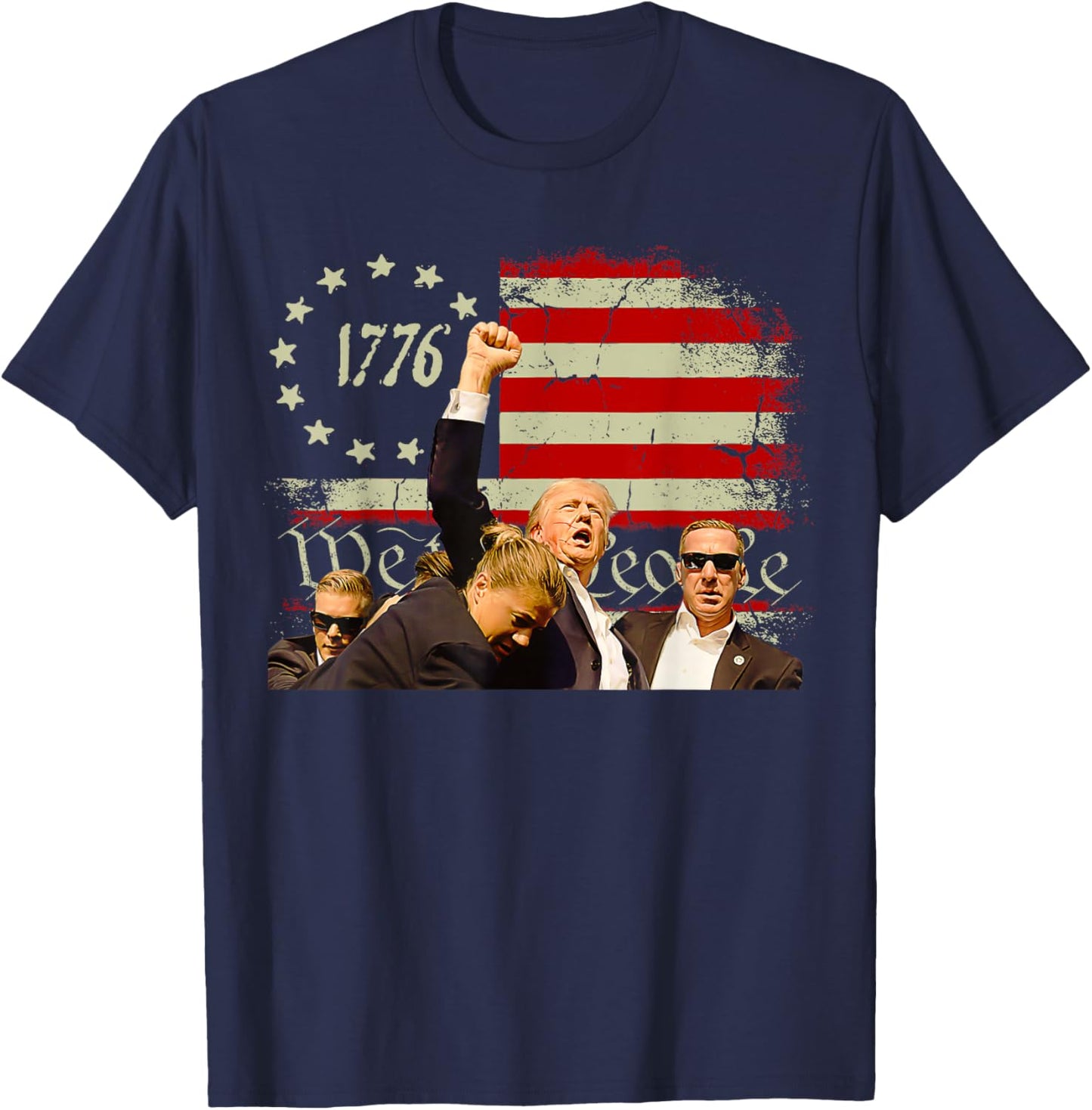 Trump PA Rally Pennsylvania Rally Trump 2024 T-Shirt - T-Shirt | Navy