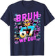 Arcade Gaming Bruh 67 We Out Last Day of School T-Shirt - T-Shirt | Navy