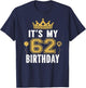 It's My 62nd Birthday Gift 62 Years Old Man And Woman T-Shirt - T-Shirt | Navy