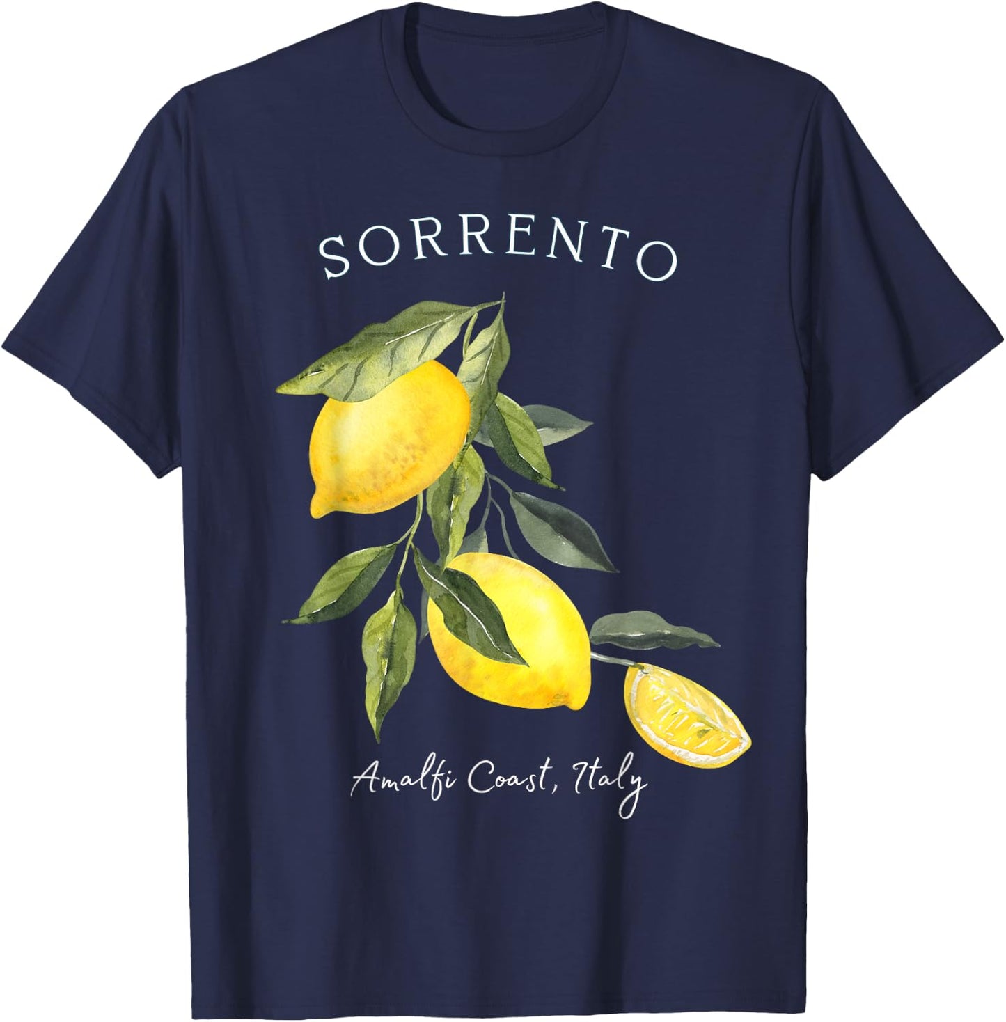 Sorrento Italy European Vacation Outfits Women Souvenir T-Shirt - T-Shirt | Navy