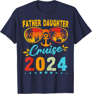 Father Daughter Cruise 2024 Matching Vacation T-Shirt - T-Shirt | Navy