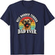 Funny Retro Vintage Dad Border Terrier Lover T-Shirt - T-Shirt | Navy