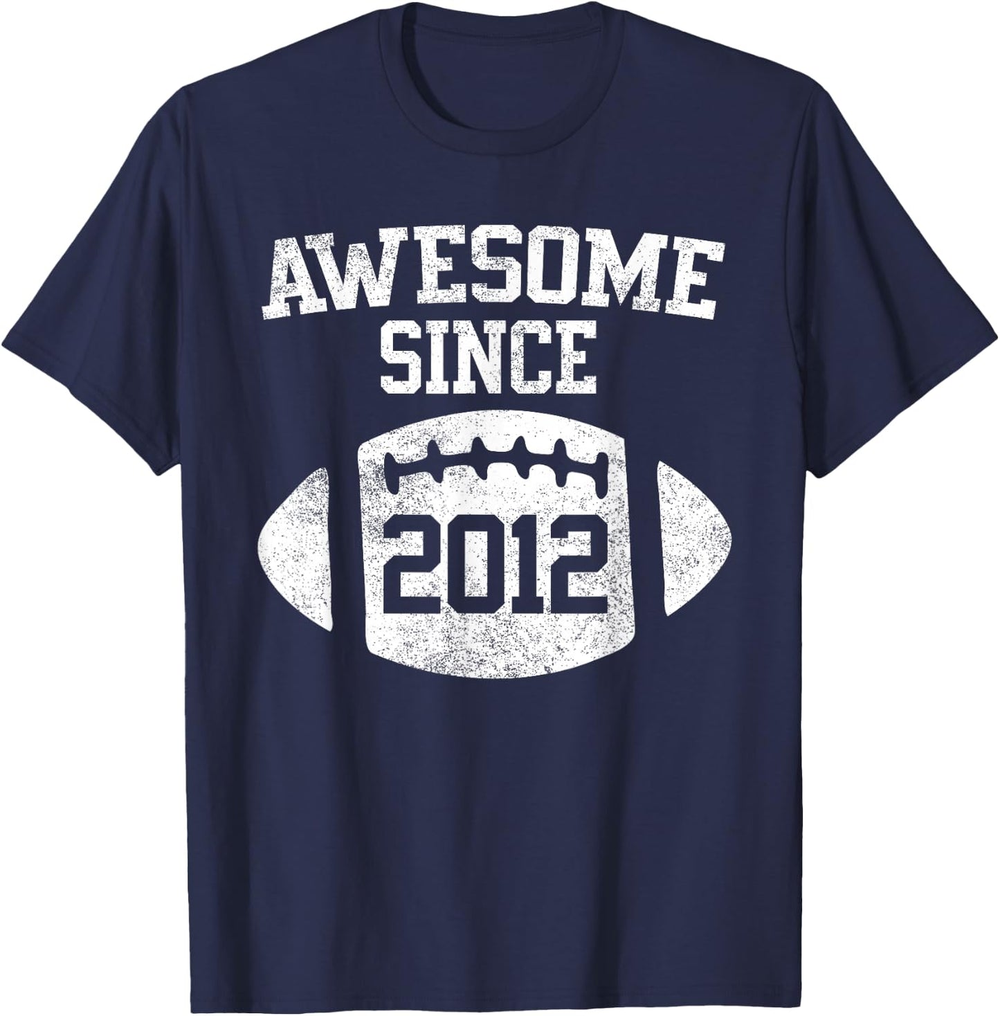 Awesome Since 2012 Football Player T-Shirt - T-Shirt | Navy