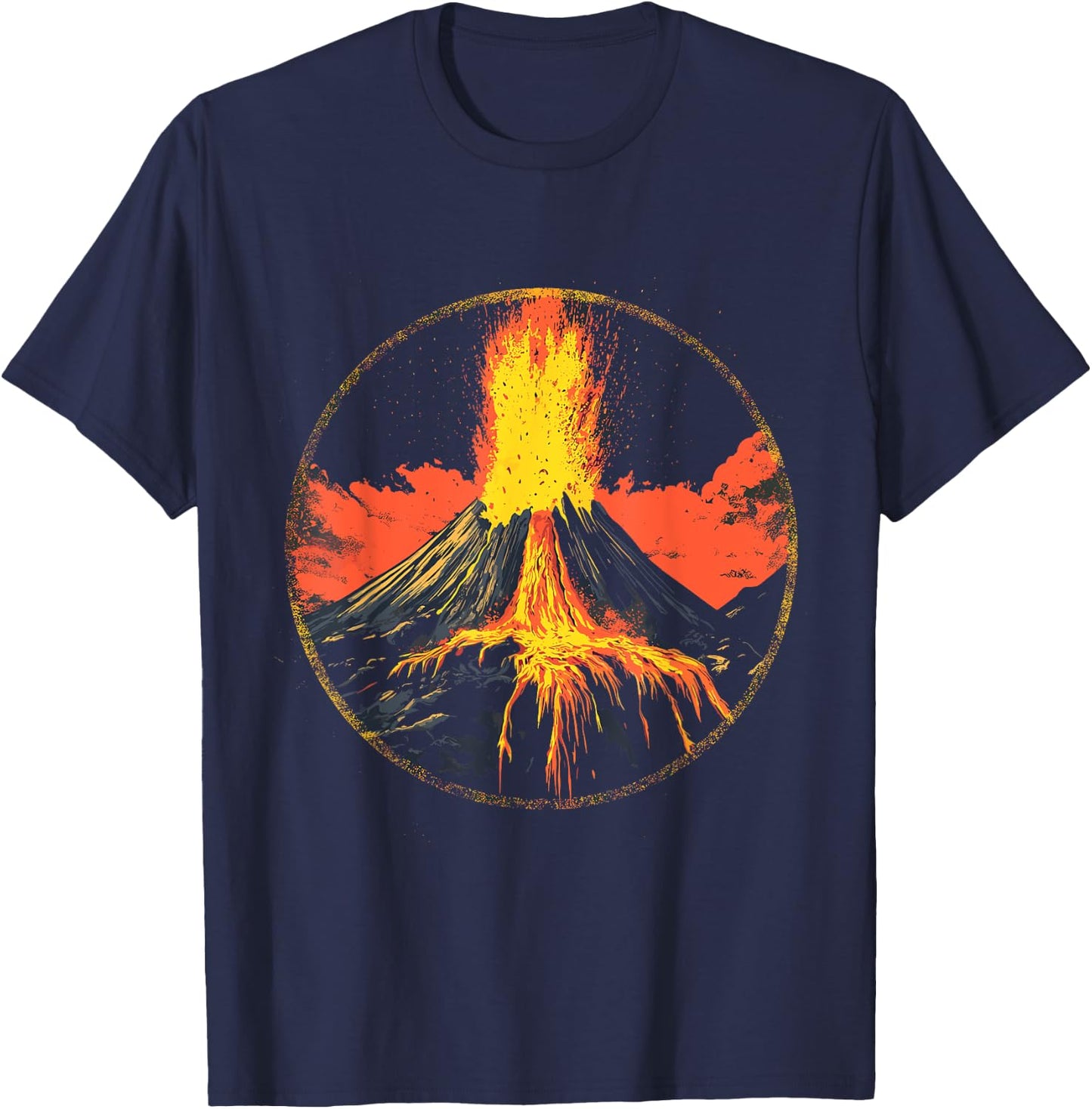 Cool erupting volcano costume for boys and girls T-Shirt - T-Shirt | Navy