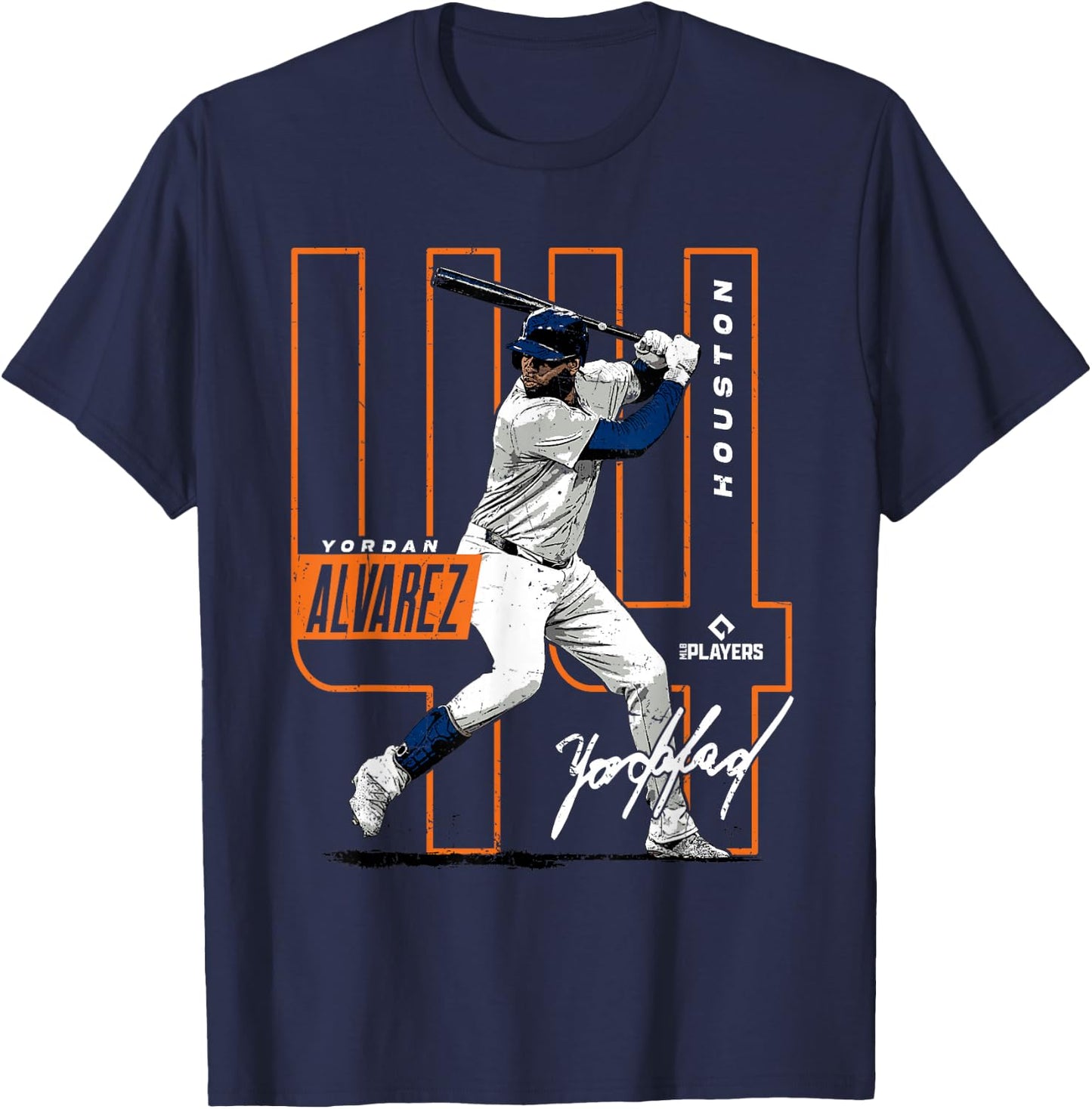 Yordan Alvarez | Houston Baseball MLB Players | MLBALV4049-S T-Shirt - T-Shirt | Navy
