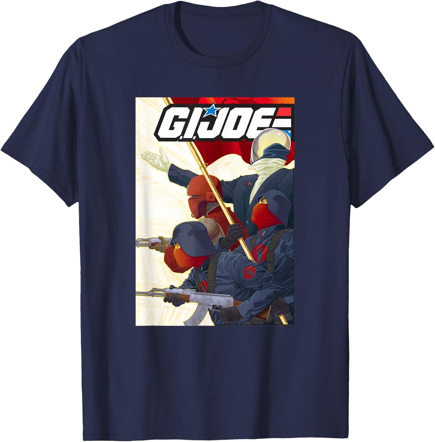 G.I. Joe A Real American Hero Cobra Command Troops Poster T-Shirt - T-Shirt | Navy