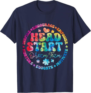 Head Start Squad Homeschool Teacher Headstart Back To School T-Shirt - T-Shirt | Navy