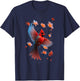Cute Red Cardinal Bird Lovers Birdwatching Birding Vintage T-Shirt - T-Shirt | Navy