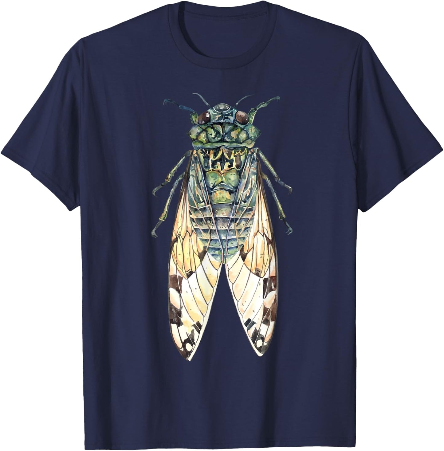 CICADA Insect Great Eastern Brood X USA 2024 Magicicada T-Shirt - T-Shirt | Navy