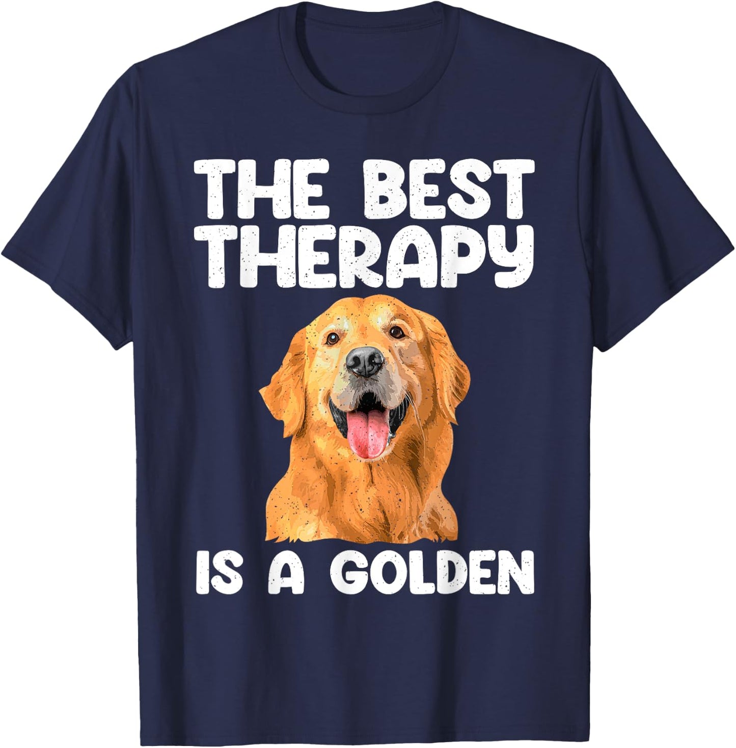 Golden Retriever Design Women Golden Retriever Lover T-Shirt - T-Shirt | Navy