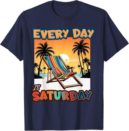 Everyday Is Saturday T-Shirt - T-Shirt | Navy