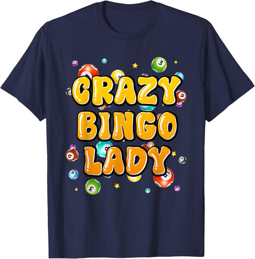 Bingo Player CRAZY BINGO LADY Funny Bingo Women