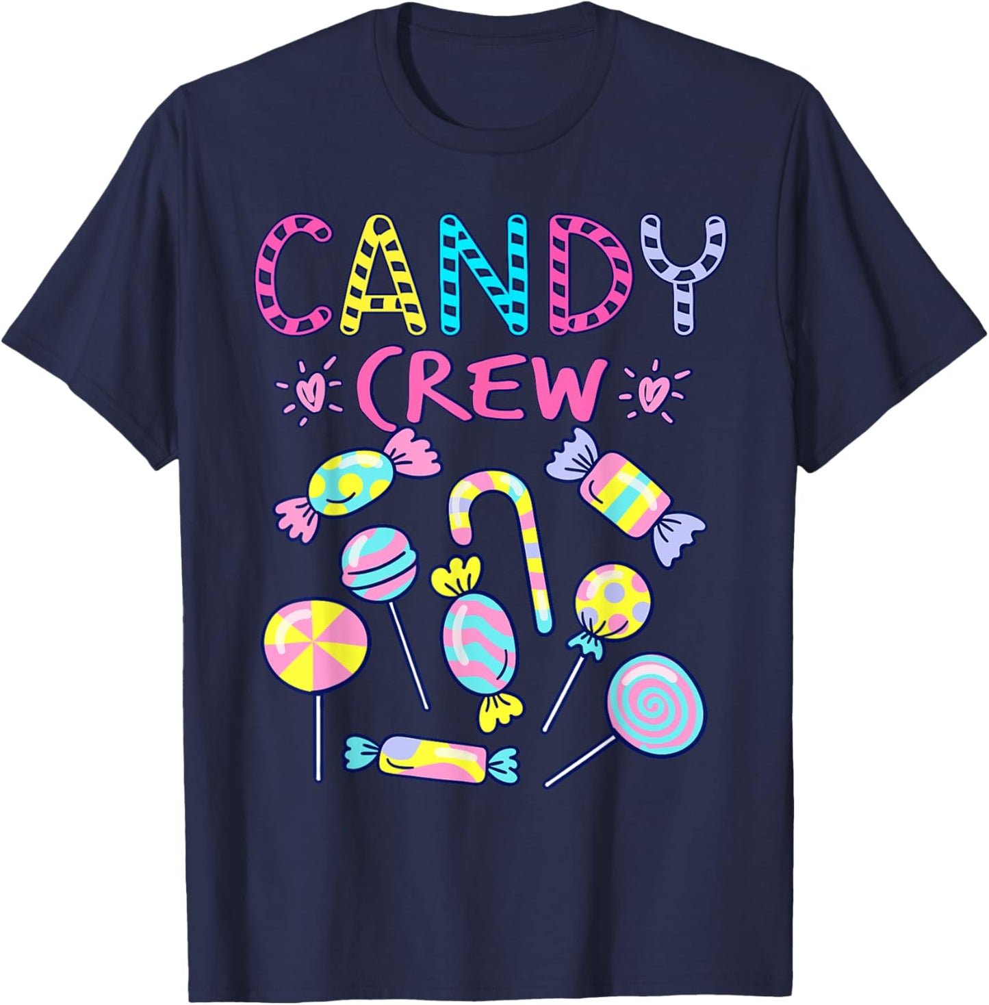 Candy Crew Party Costume Candy Sweetie Candy Squad T-Shirt - T-Shirt | Navy