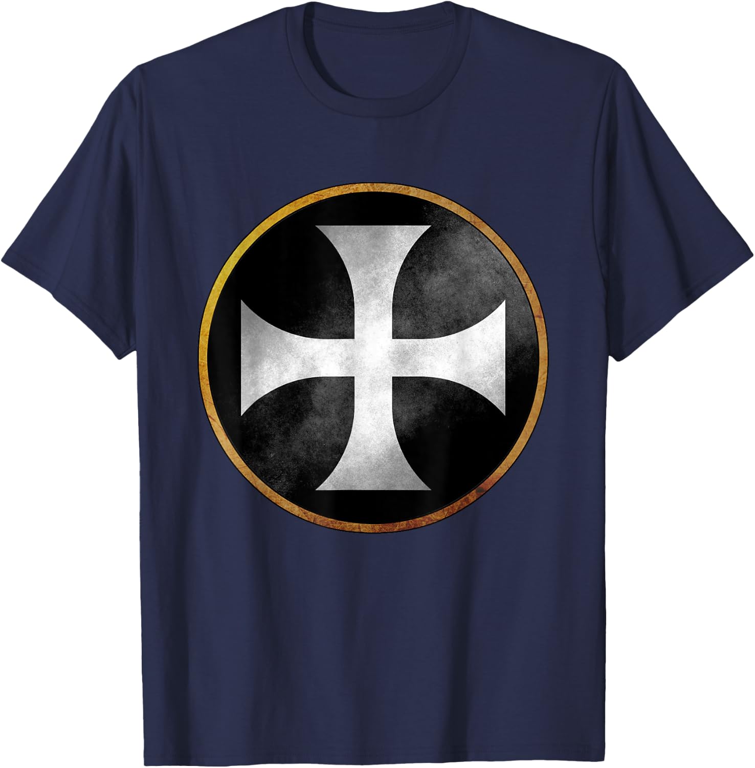 Knights Templar Cross T-Shirt - T-Shirt | Navy