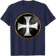 Knights Templar Cross T-Shirt - T-Shirt | Navy