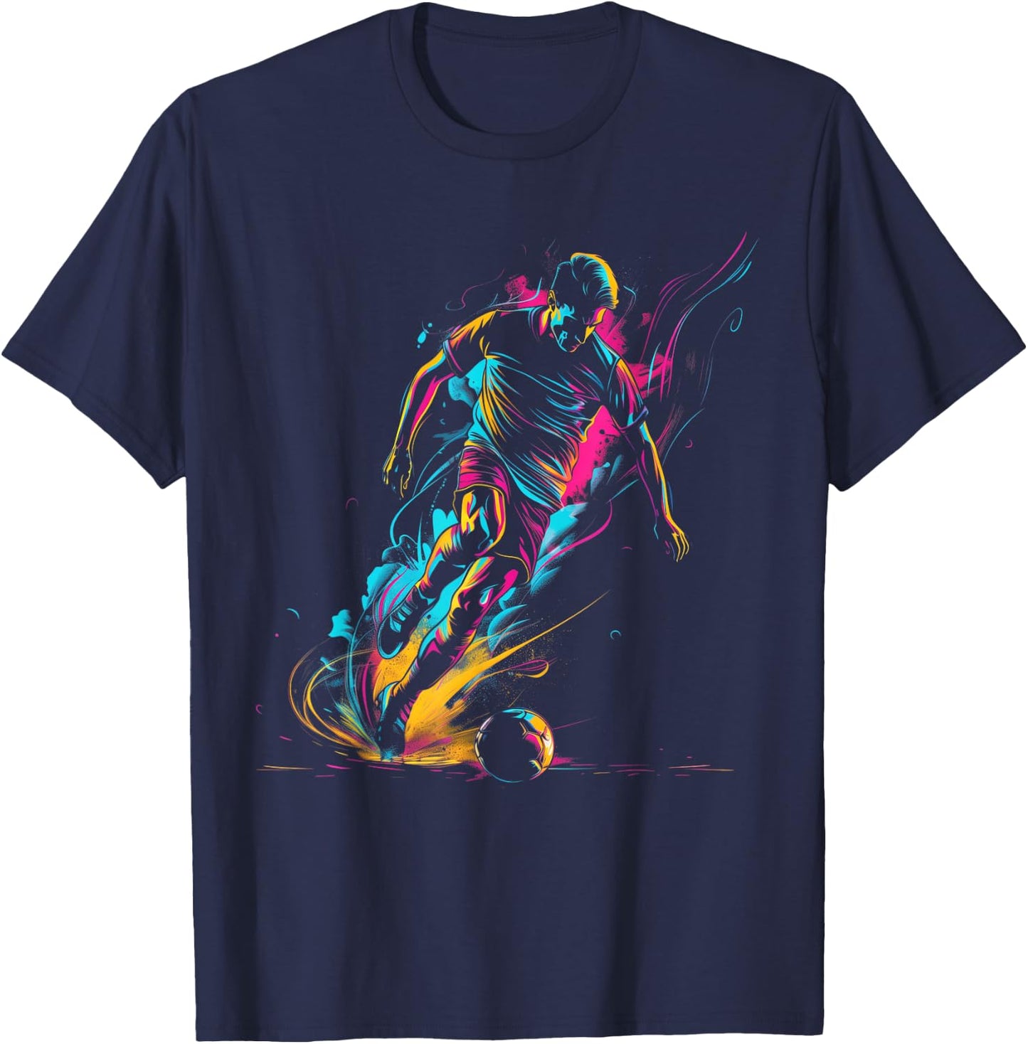 Soccer Player Sports T-Shirt - T-Shirt | Navy