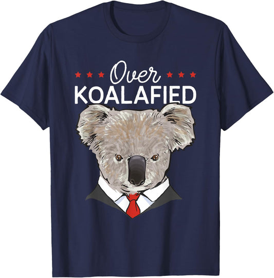 Koala Bear Australia Over Koalafied Koala T-Shirt - T-Shirt | Navy