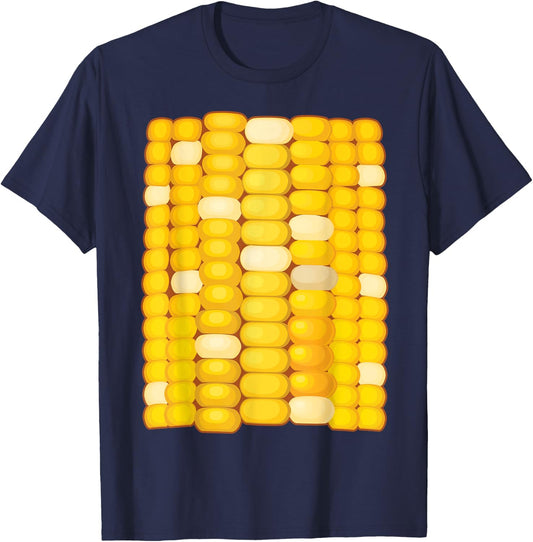 Corn Costume Halloween | Cool Food Dress-Up Gift T-Shirt - T-Shirt | Navy