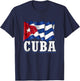 Cuba flag , cuban maps, cuba and men T-Shirt - T-Shirt | Navy