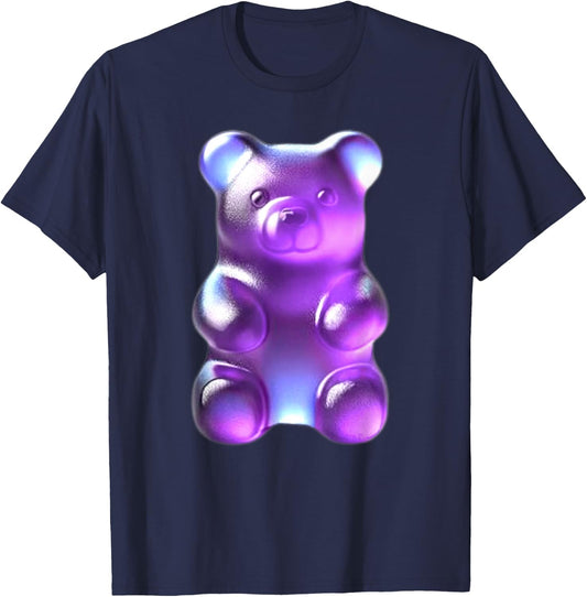 Purple Gummy Bear T-Shirt - T-Shirt | Navy