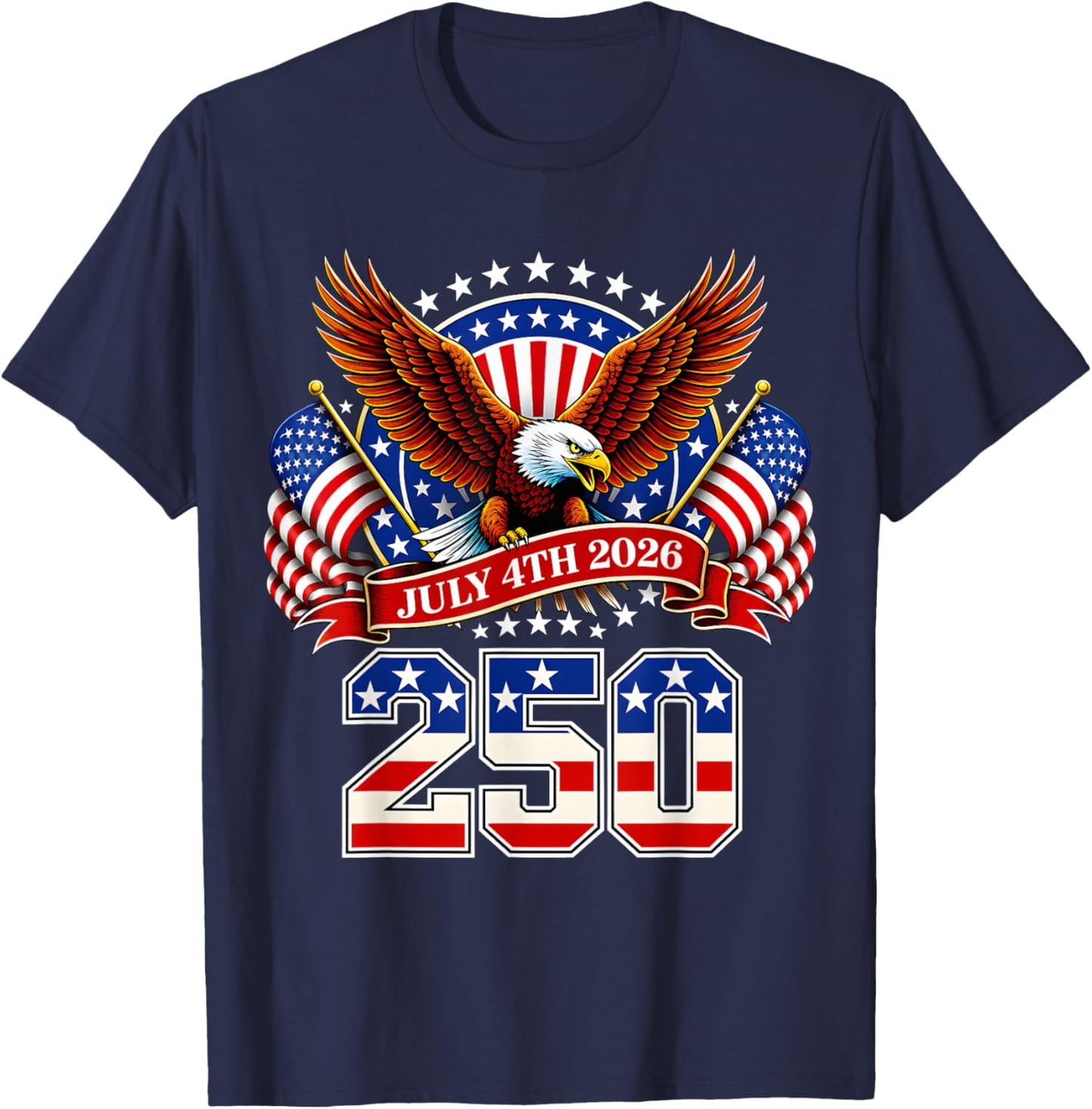 250 Anniversary USA Men Women 250 Years 250th Anniversary T-Shirt - T-Shirt | Navy