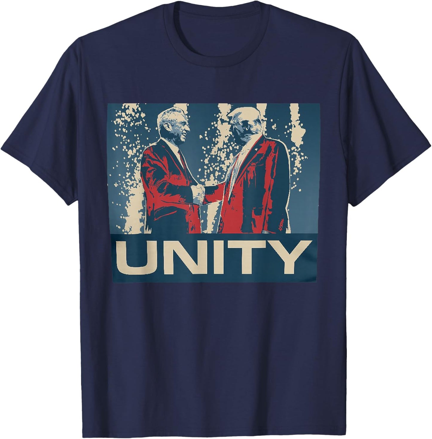 Vintage Retro Robert Kennedy Jr. RFK JR For Trump Unity 2024 T-Shirt - T-Shirt | Navy
