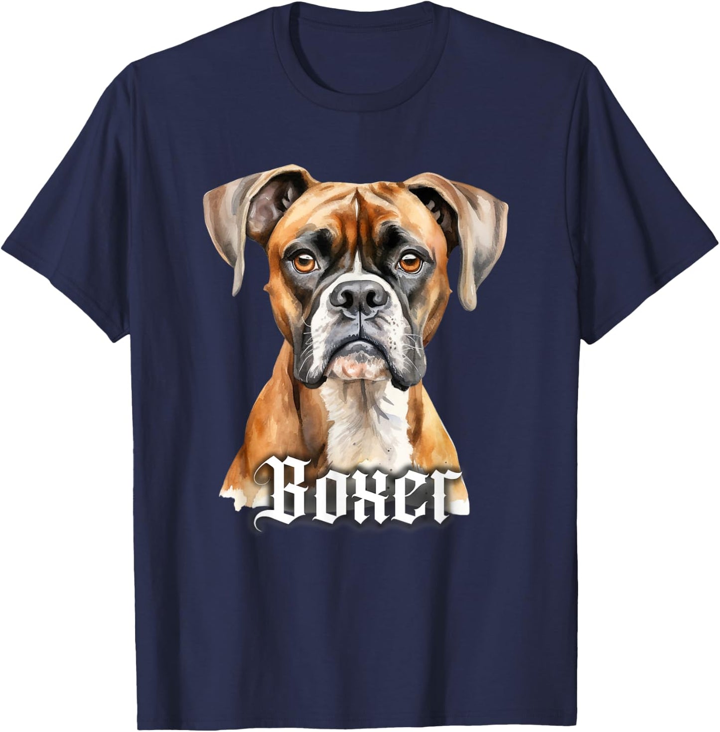 Boxer Dog T-Shirt - T-Shirt | Navy