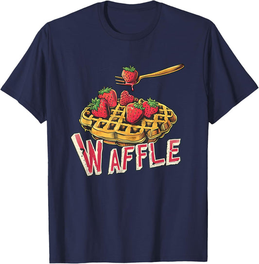 Strawberry Waffle Costume T-Shirt - T-Shirt | Navy