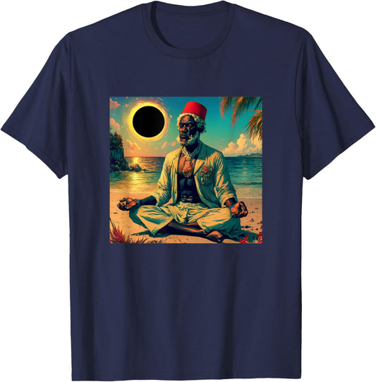 Moslim Moorish King - Moorish American God Body Of Melanin T-Shirt - T-Shirt | Navy