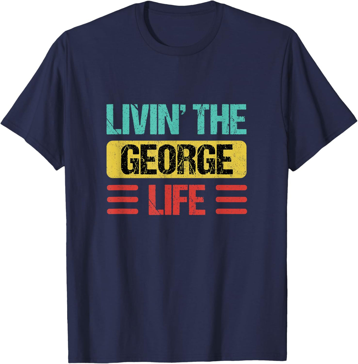 George Name T-Shirt - T-Shirt | Navy