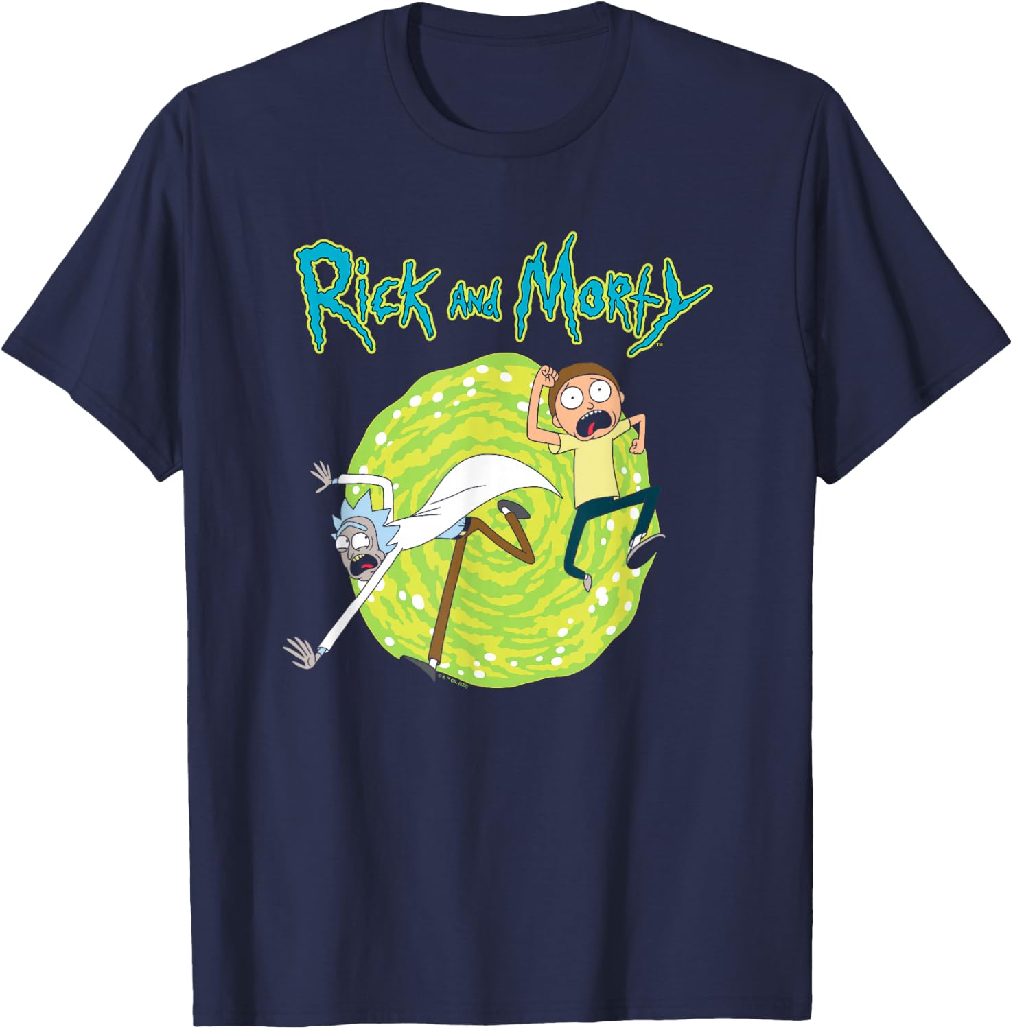 Rick and Morty Portal T-Shirt - T-Shirt | Navy
