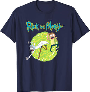 Rick and Morty Portal T-Shirt - T-Shirt | Navy