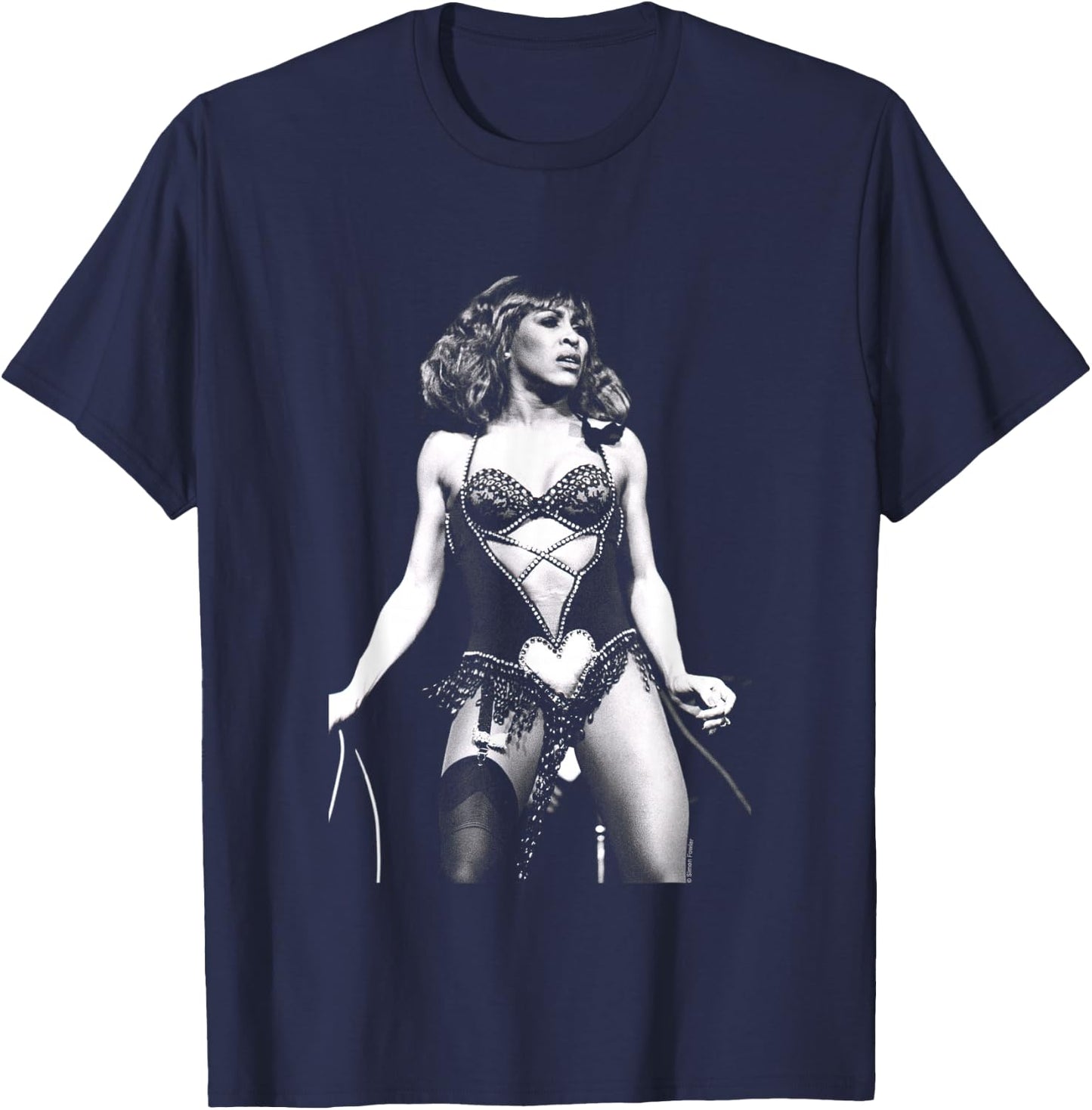 Tina Turner Live In London 1978 By Simon Fowler T-Shirt - T-Shirt | Navy