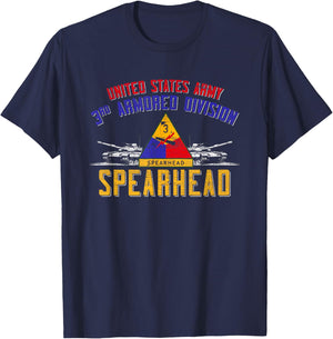 3rd Armored Division Veteran 3rd Ad Spearhead Vintage Gifts T-Shirt - T-Shirt | Navy